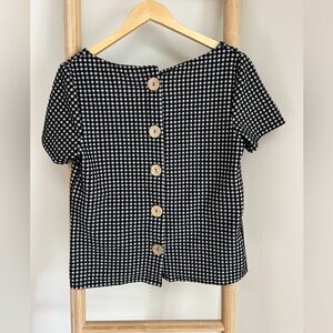 Anthropologie Button Back Top